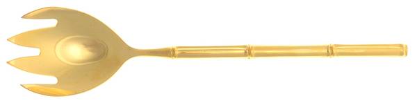 Tiburon Gold (Gold Electroplate) Solid Salad Serving Fork