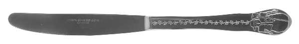 Snowman (Stainless) Modern Solid Knife by Sakura