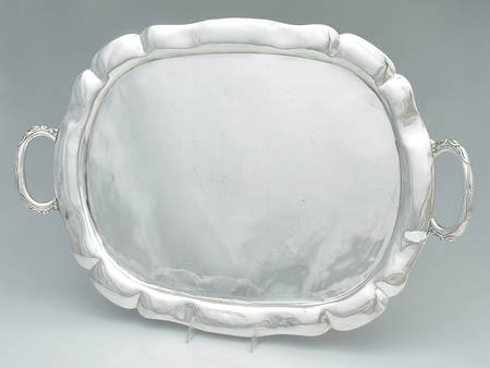 Sterling Hollowware Large Waiter Tray by Sanborns (Mexico)