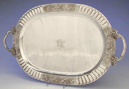 Sterling Hollowware 22" Waiter Tray by Sanborns (Mexico)