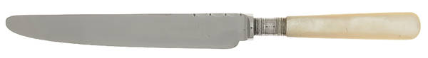 Victoria(Silverplate, Pearlhdl, Less Design Band) New French Hollow Knife