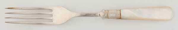 Victoria(Silverplate, Pearlhdl, Less Design Band) Fork