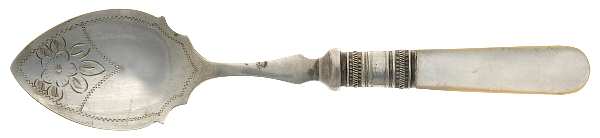 Victoria(Silverplate, Pearlhdl, Less Design Band) Ice Cream Spoon Individual