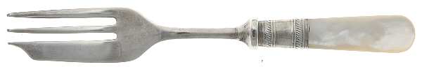 Victoria(Silverplate, Pearlhdl, Less Design Band) Pastry Fork