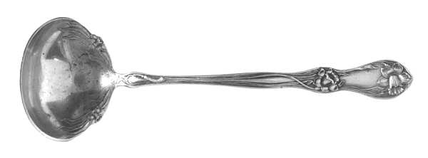 SRS33 (SILVERPLATE) Solid Piece Cream Ladle