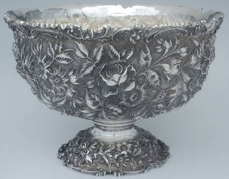 Baltimore Rose (Sterling, Hollowware) Punch Bowl