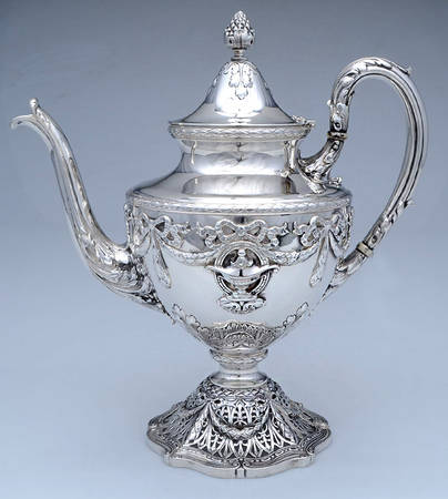 Adam (Sterling, 1909, Hollowware) Teapot