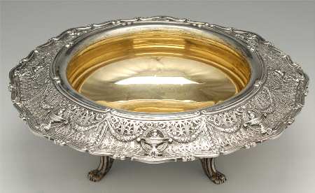 Adam (Sterling, 1909, Hollowware) 16" Round Footed Centerpiece