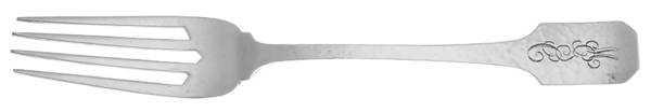 Norman Hammered (Sterling, 1909, Monograms) by Shreve Silver