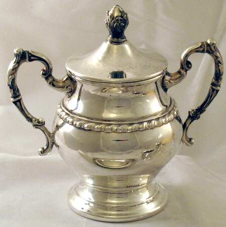 SDN8 (Silverplate, Hollowware) Sugar Bowl & Lid