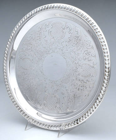 SDN10 (Silverplate, Hollowware) 12" Round Tray