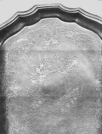 263 (Silverplate, Hollowware) 13" Round Tray by Sheffield Silver Co (USA)