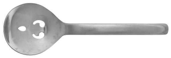SPL12 (Stainless) Pierced Solid Serving Spoon