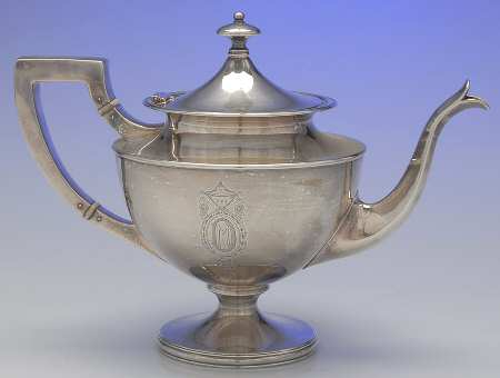 Adam (Strl, Hlwr, Urn & Swag, Plain) Teapot