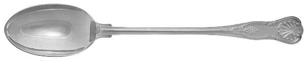 Queens (Silverplate) Large Solid Dressing Spoon