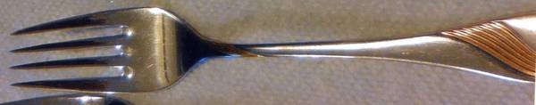 SMT2 (Stainless, Gold Accents) Individual Salad Fork