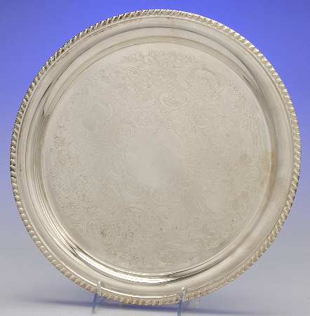 5-165 (Silverplate, Hollowware) 13" Round Tray