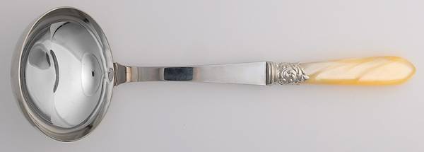 Pompadour-Cream (Stainless) Solid Soup Ladle
