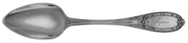 Coin Silver Flatware Spoon-Dessert/Oval Soup by Seymour Hoyt