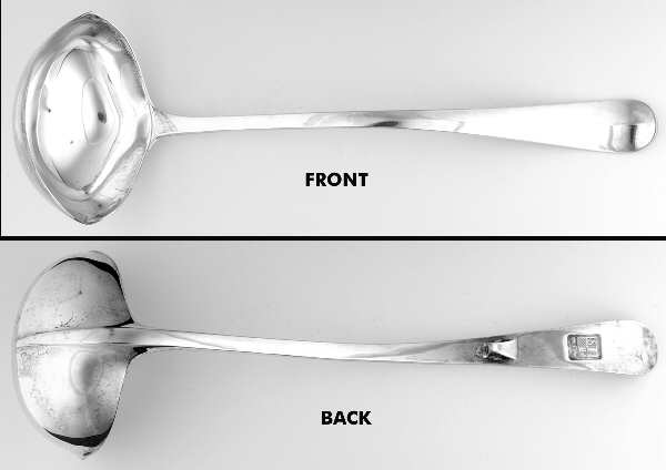 Georgian (Silverplate) Punch Ladle with Double Lipped Bowl