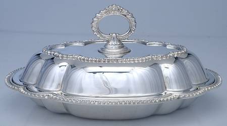 1626 (Silverplate, Hollowware) Oval Double Vegetable & Lid by Sheffield Silver Co (USA)