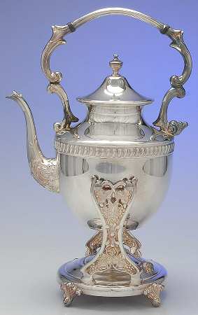 SDN19 (Silverplate, Hollowware) Kettle, Stand & Burner