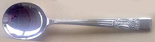 Silver Rose (Silverplate) Round Bowl Soup Spoon (Cream Soup) by Sheffield