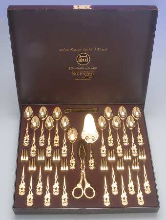 Hildesheimer Rose (Gold Electroplate) by Carl John Schmidt
