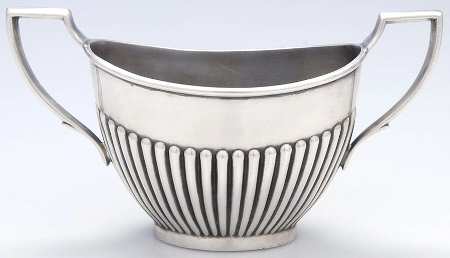 856 (Silverplate, Hollowware) Silverplate Open Sugar Bowl by Sheffield Silver Co (England)