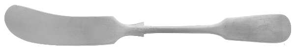 SSD12 (Stainless) Flat Handle Butter Spreader by Sheffield Silver Co (England)