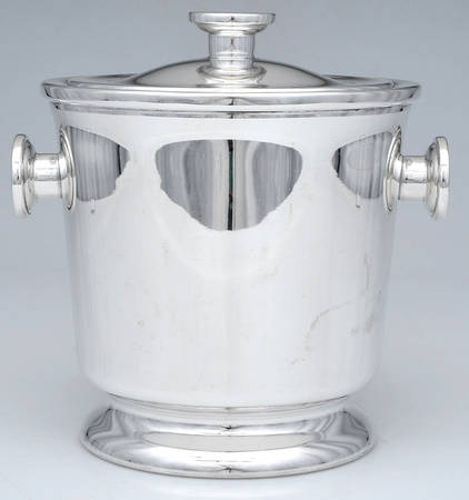 Silverplate Hollowware Ice Bucket & Lid