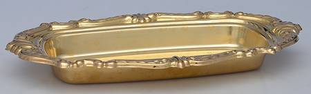Gold Baroque (Gold Electroplate, Hollowware) 1/4 Lb Butter W/No Lid