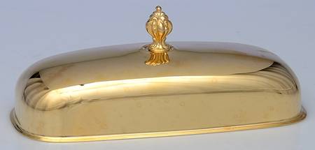 Gold Baroque (Gold Electroplate, Hollowware) 1/4 Lb Butter Lid