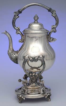 SDN24 (Silverplate, Hollowware) Kettle, Stand & Burner