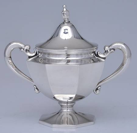 SHR26 (Sterling, Hollowware) Sugar Bowl & Lid