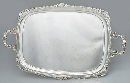Dearden (Silverplate, Hollowware) Large Silverplate Waiter Tray