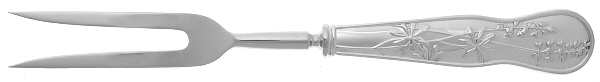American Garden (Sterling, 1992) Large Stainless-Prong Roast Carving Fork