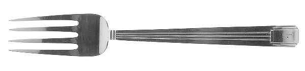Century (Sterling, 1937, No Monograms) Solid Serving Fork