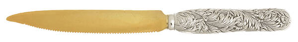 Chrysanthemum (Sterling, 1880) Orange Knife Hollow Handle Sterling Blade