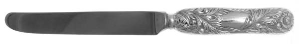 Chrysanthemum (Sterling, 1880) Dessert/Tea Knife with Stainless Blade
