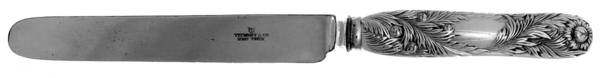Chrysanthemum (Sterling, 1880) Blunt Hollow Table Knife with Bolster