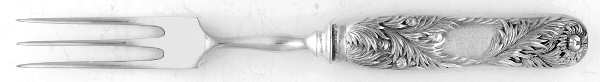 Chrysanthemum (Sterling, 1880) Individual Silverplate Prong Bird Fork