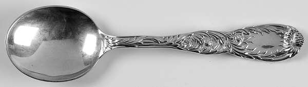 Chrysanthemum (Sterling, 1880) Round Bowl Soup Spoon (Cream Soup)