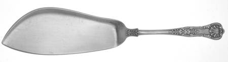 English King (Silverplate, 1870) Large Solid Fish Serving Knife