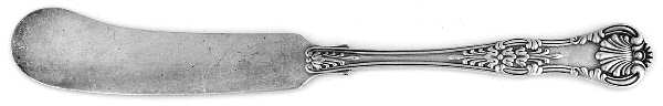 English King (Silverplate, 1870) Flat Handle Master Butter Knife
