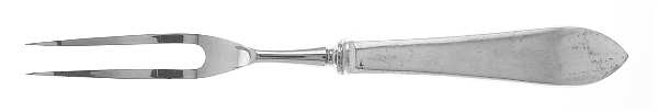 Faneuil (Sterling, 1910, M-C-T Stamps) Small Steak Carving Fork with Stainless Prongs