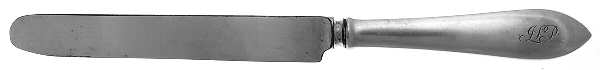 Faneuil (Sterling, 1910, M-C-T Stamps) Blunt Hollow Handle Knife W/Bolster