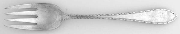 Feather Edge (Sterling, 1901) Individual Solid Fish Fork