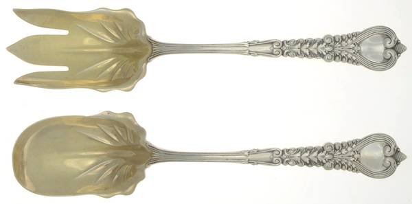 Florentine (Sterling, 1900) (2 Pc) Solid Salad Set
