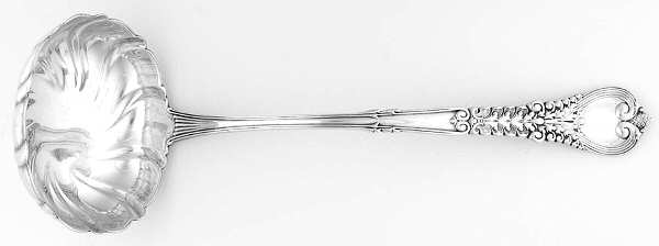 Florentine (Sterling, 1900) Solid Oyster Ladle with Fluted Bowl